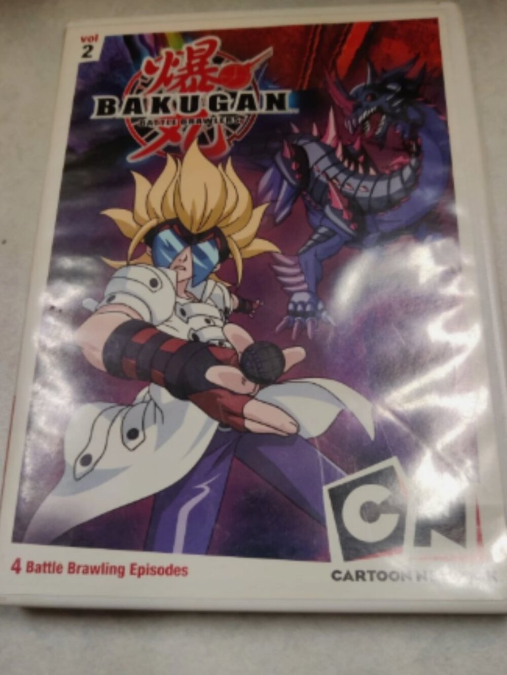 Bakugan Vol. 2: Game On (DVD, 2008) Battle Brawlers Cartoon Network -- 📀
